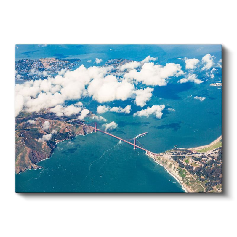 Golden Gate Köprüsü - Havadan Görünüm Kanvas Tablo