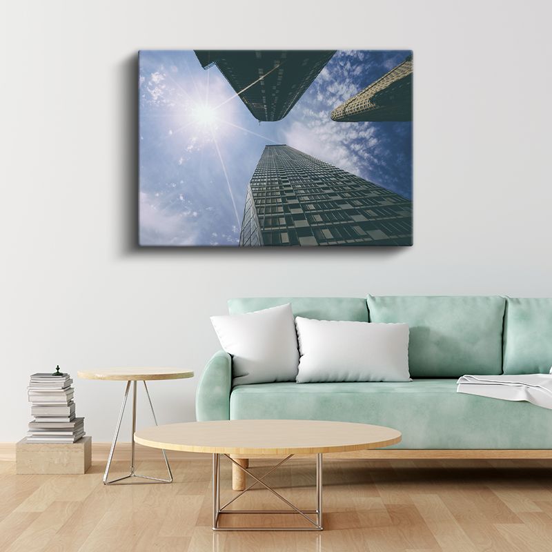 Modern Mimari - Yukarıdan Bakış Kanvas Tablo