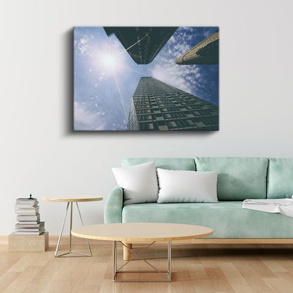 Modern Mimari - Yukarıdan Bakış Kanvas Tablo