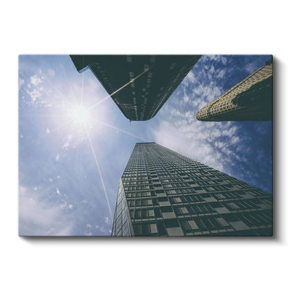 Modern Mimari - Yukarıdan Bakış Kanvas Tablo