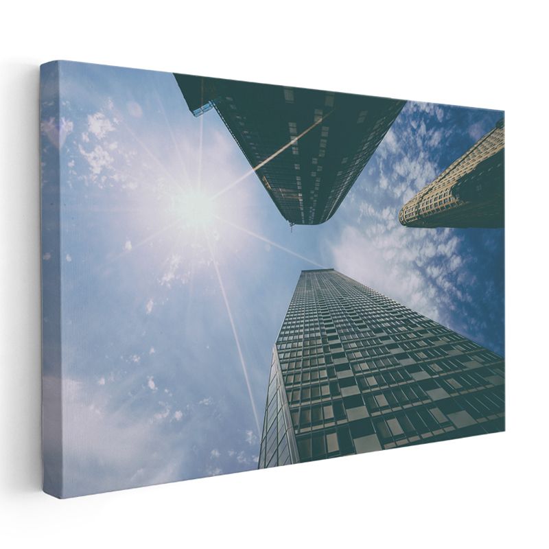 Modern Mimari - Yukarıdan Bakış Kanvas Tablo