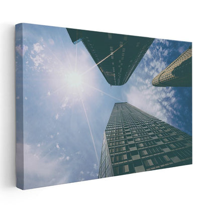 Modern Mimari - Yukarıdan Bakış Kanvas Tablo