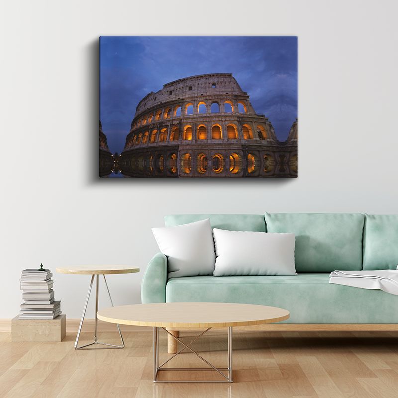 Kolezyum - Akşam Işıkları Altında Kanvas Tablo
