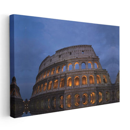 Kolezyum - Akşam Işıkları Altında Kanvas Tablo