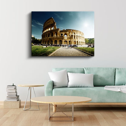 Golden Gate Köprüsü - Mor Günbatımı Kanvas Tablo