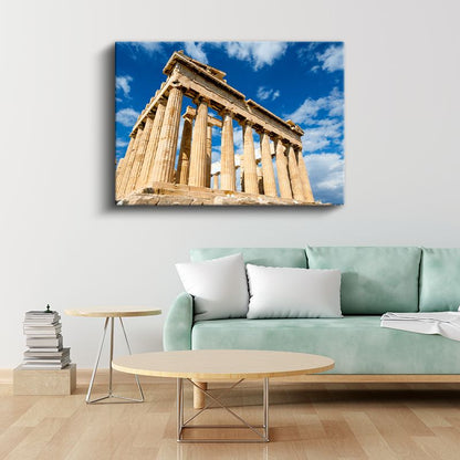 Parthenon Tapınağı - Antik Yunan Mimarisi Kanvas Tablo