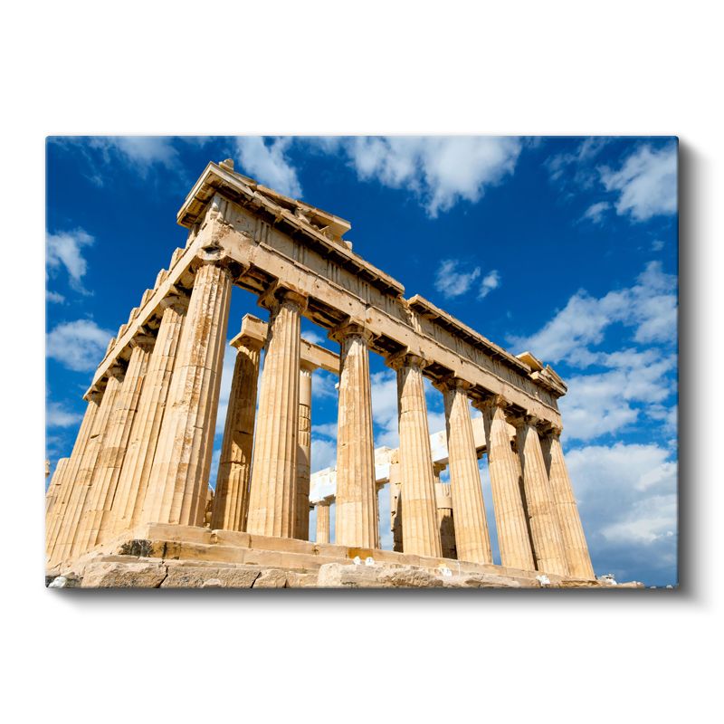Parthenon Tapınağı - Antik Yunan Mimarisi Kanvas Tablo