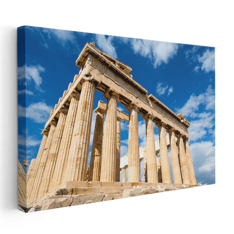 Parthenon Tapınağı - Antik Yunan Mimarisi Kanvas Tablo