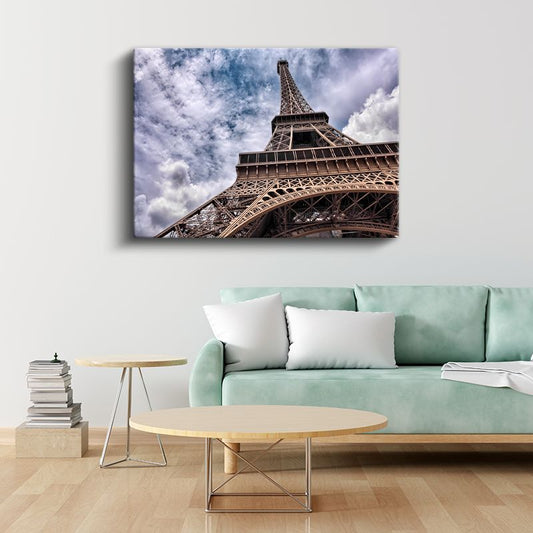 Eyfel Kulesi - Alttan Bakış Açısı Kanvas Tablo
