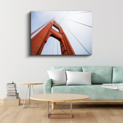 Golden Gate Köprüsü - Yakın Çekim Detay Kanvas Tablo