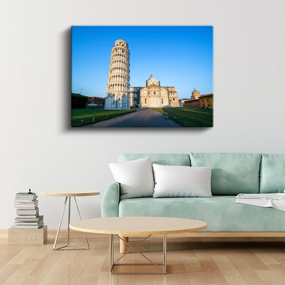 Pisa Kulesi - Katedral Meydanı Kanvas Tablo