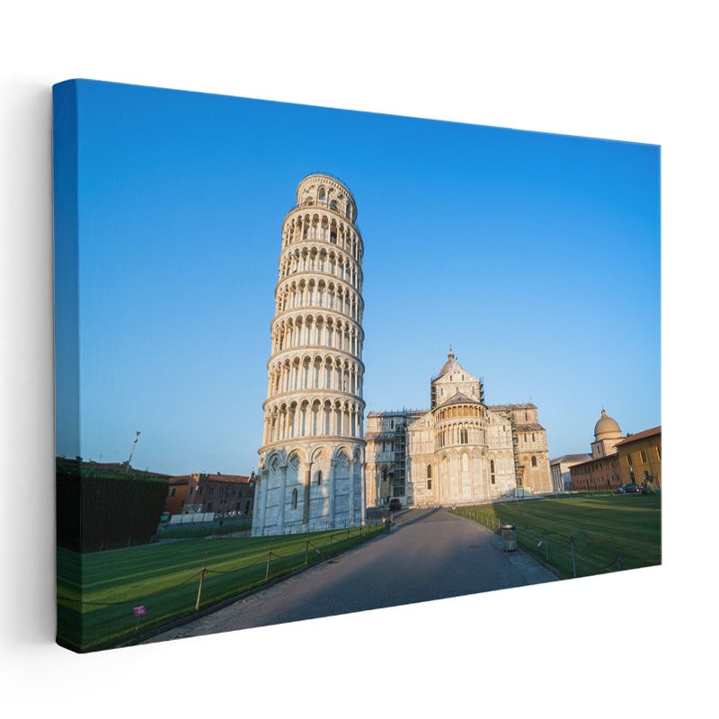 Pisa Kulesi - Katedral Meydanı Kanvas Tablo