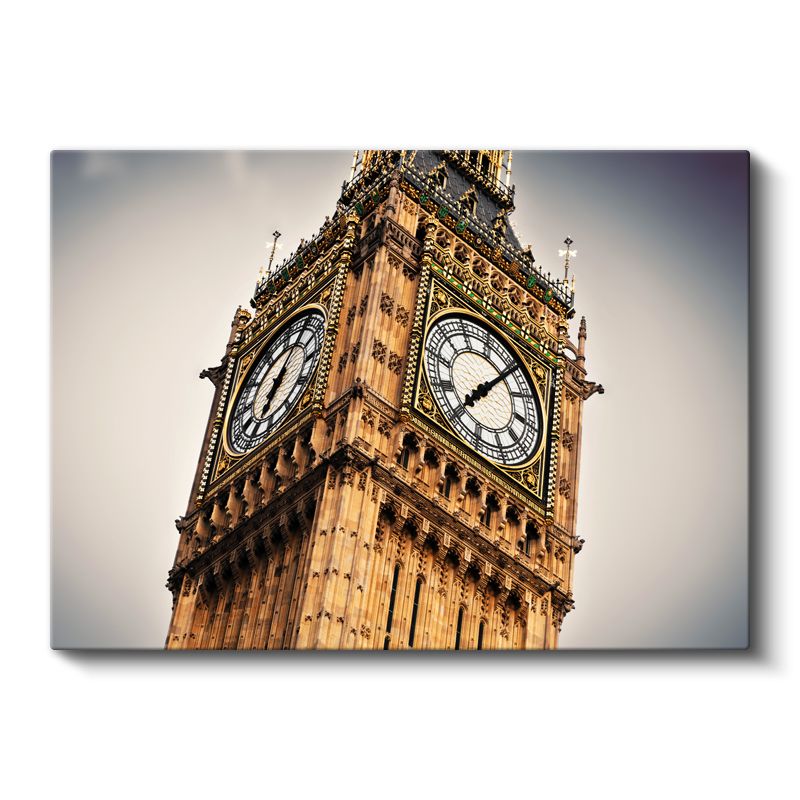 Big Ben Kulesi - Detaylı Mimari Görünüm Kanvas Tablo