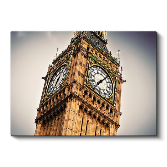 Big Ben Kulesi - Detaylı Mimari Görünüm Kanvas Tablo