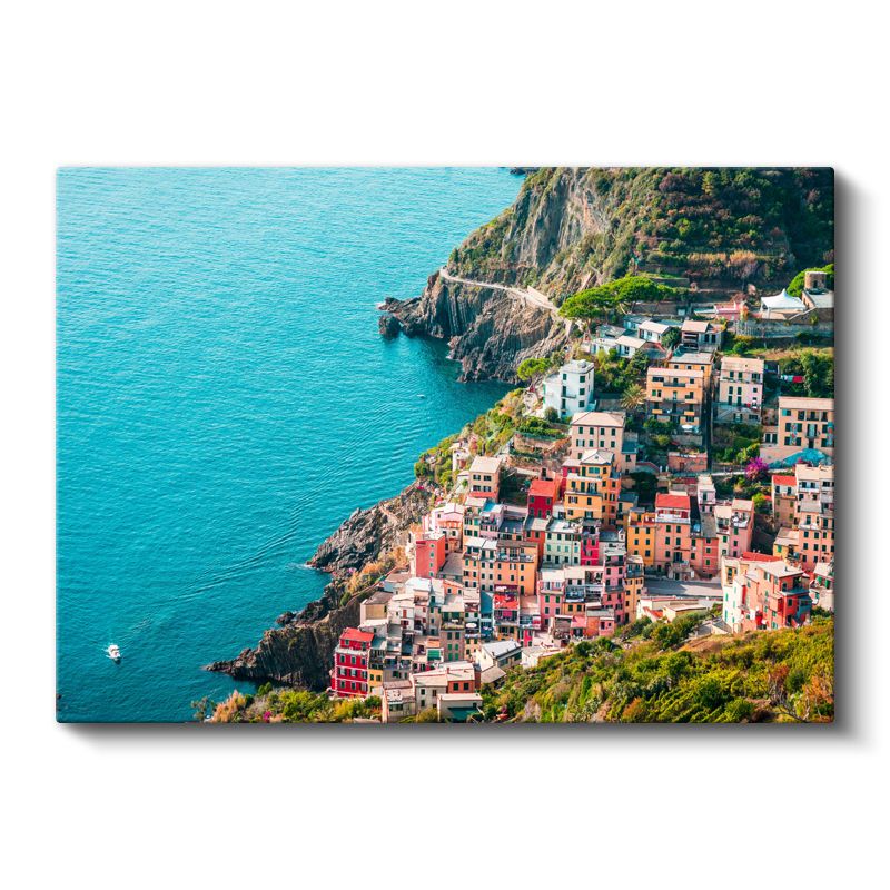 Cinque Terre - İtalyan Sahil Kasabası Kanvas Tablo