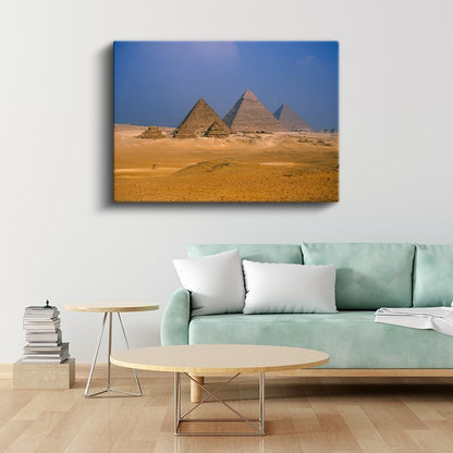 Mısır Piramitleri - Çöl Manzarası Kanvas Tablo