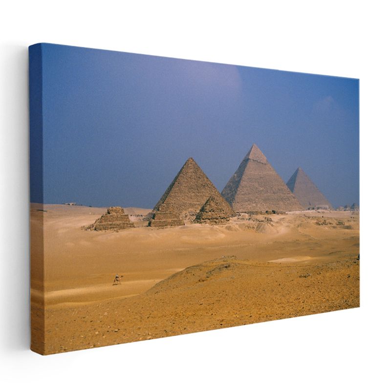 Mısır Piramitleri - Çöl Manzarası Kanvas Tablo