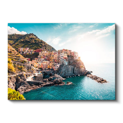 Cinque Terre - Deniz Kenarında Renkli Evler Kanvas Tablo