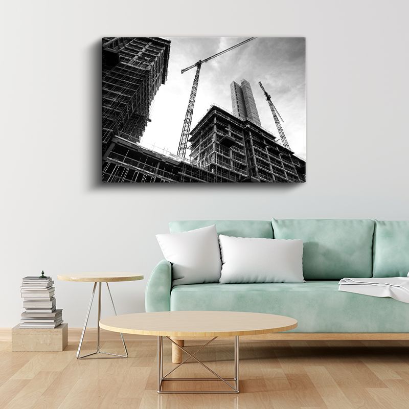 Modern İnşaat - Yükselen Gökdelenler Kanvas Tablo