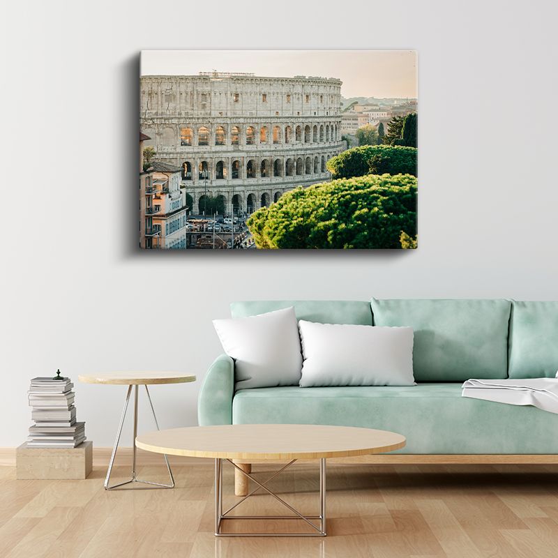 Roma Kolezyumu - Tarihi Amfitiyatro Mimarisi Kanvas Tablo