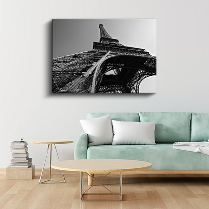 Eyfel Kulesi - Minimalist Mimari Perspektif Kanvas Tablo
