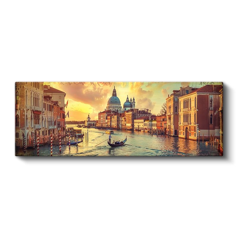 Akşam Tramvayı - Sonbahar Yaprakları Kanvas Tablo