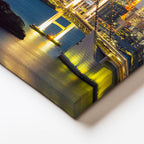 Yatay Kanvas Tablo Tokyo Rainbow Köprüsü Akşam Şehir Mimari Tablo Ev Ofis Duvar Dekoru