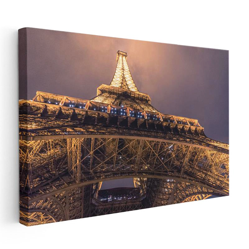 Yatay Kanvas Tablo Eyfel Kulesi Mimari Çelik Yapı Şehir Mimari Tablo Ev Ofis Duvar Dekoru