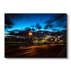 Yatay Kanvas Tablo Londra Tower Bridge Hareketli Bulutlar Şehir Mimari Tablo Ev Ofis Duvar Dekoru