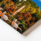 Yatay Kanvas Tablo Sultanahmet Camii ve Yeşillik Manzara Şehir Mimari Tablo Ev Ofis Duvar Dekoru