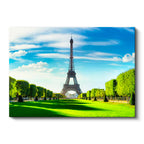 Yatay Kanvas Tablo Eyfel Kulesi Champ de Mars Parkı Şehir Mimari Tablo Ev Ofis Duvar Dekoru
