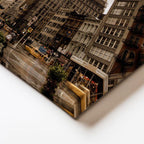 Yatay Kanvas Tablo New York Flatiron Binası Şehir Mimari Tablo Ev Ofis Duvar Dekoru