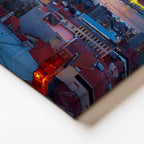 Yatay Kanvas Tablo İstanbul Eminönü Galata Köprüsü Şehir Mimari Tablo Ev Ofis Duvar Dekoru