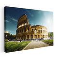 Yatay Kanvas Tablo Roma Kolezyum Tarihi Yapı Gündüz Şehir Mimari Tablo Ev Ofis Duvar Dekoru