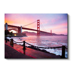 Yatay Kanvas Tablo Golden Gate Köprüsü Kıyı Zincirleri Şehir Mimari Tablo Ev Ofis Duvar Dekoru