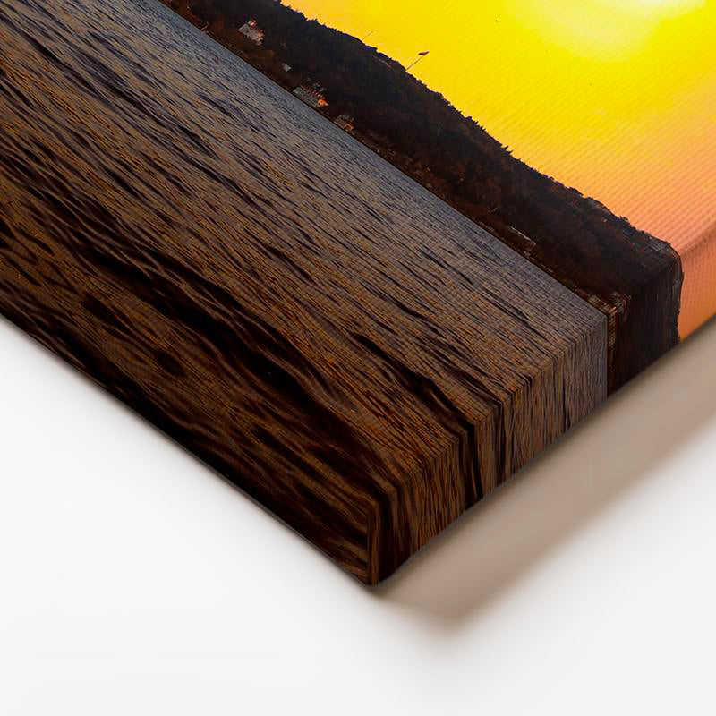 Yatay Kanvas Tablo Ortaköy Camii ve Köprü Manzarası Şehir Mimari Tablo Ev Ofis Duvar Dekoru