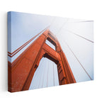 Yatay Kanvas Tablo Golden Gate Köprüsü Kızıl Kule Şehir Mimari Tablo Ev Ofis Duvar Dekoru