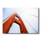Yatay Kanvas Tablo Golden Gate Köprüsü Kızıl Kule Şehir Mimari Tablo Ev Ofis Duvar Dekoru