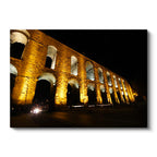 Yatay Kanvas Tablo İstanbul Bozdoğan Su Kemeri Gece Şehir Mimari Tablo Ev Ofis Duvar Dekoru