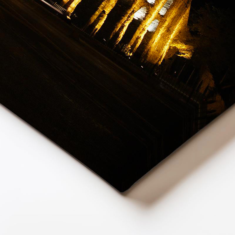 Yatay Kanvas Tablo İstanbul Bozdoğan Su Kemeri Gece Şehir Mimari Tablo Ev Ofis Duvar Dekoru