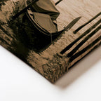 Yatay Kanvas Tablo Venedik Gondolları ve Sisli Kanal Şehir Mimari Tablo Ev Ofis Duvar Dekoru