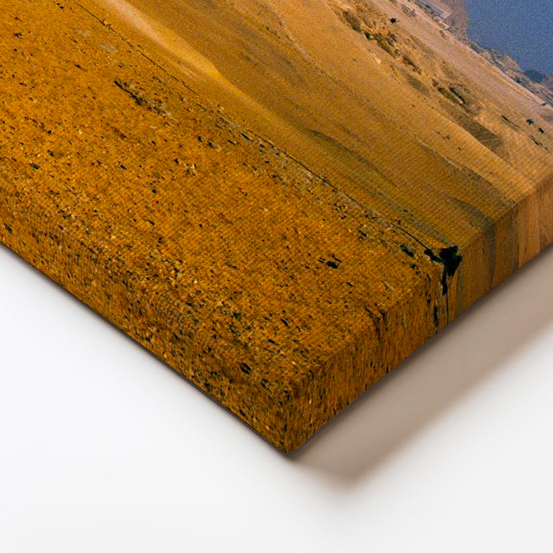 Yatay Kanvas Tablo Büyük Giza Piramitleri ve Çöl Manzarası Şehir Mimari Tablo Ev Ofis Duvar Dekoru