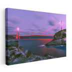 Yatay Kanvas Tablo İstanbul Yavuz Sultan Selim Köprüsü Şehir Mimari Tablo Ev Ofis Duvar Dekoru