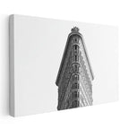 Yatay Kanvas Tablo Flatiron Binası Üst Cephe Şehir Mimari Tablo Ev Ofis Duvar Dekoru