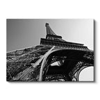 Yatay Kanvas Tablo Eyfel Kulesi Çelik Mimari Detay Şehir Mimari Tablo Ev Ofis Duvar Dekoru
