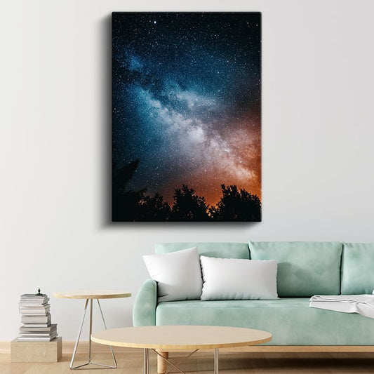 Samanyolu - Büyüleyici Gece Gökyüzü Kanvas Tablo