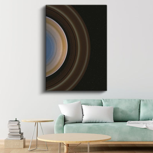 Satürn - Görkemli Halkaları ile Uzayın İncisi Kanvas Tablo