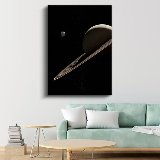 Satürn - Kozmik Halkaların İhtişamı Kanvas Tablo
