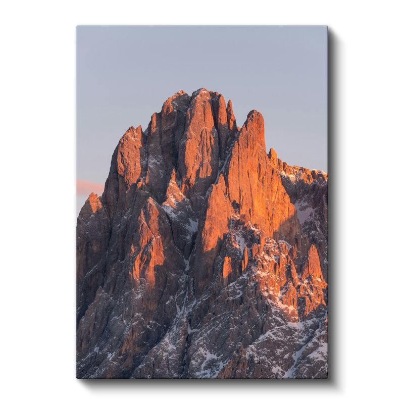 Alev Dağları - Gün Batımında Kızıl Zirveler Kanvas Tablo