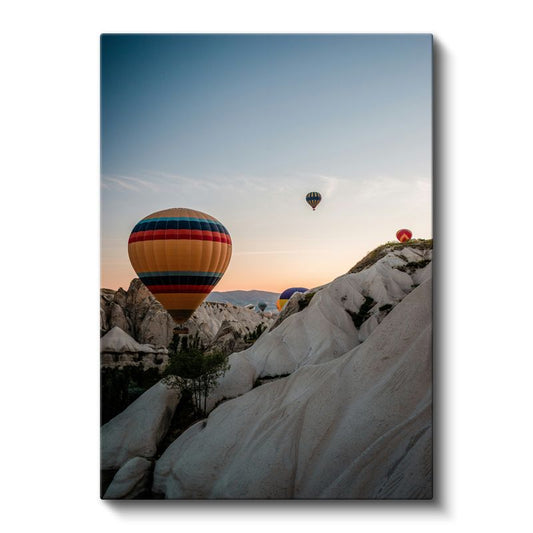 Sıcak Hava Balonları - Kapadokya Vadisi Manzarası Kanvas Tablo